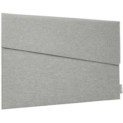 SIGEL Laptop-Hülle S, Polyethylen (RPET) recycelt, synthetischer Filz, hellgrau