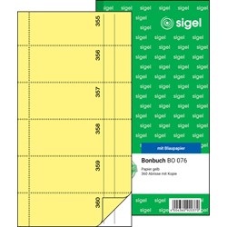 SIGEL Bonbuch, 360 Abrisse, gelb