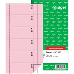 SIGEL Bonbuch, 360 Abrisse, rosa