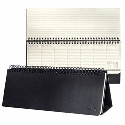 SIGEL Tischkalender Querkalender Conceptum 2026, large, Hardcover, schwarz