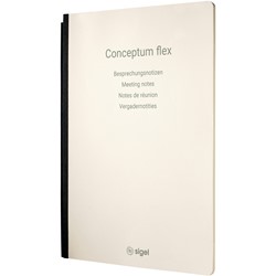 SIGEL Notizheft Conceptum flex, Besprechungsnotizen (D/GB/F/NL), chamois, A4