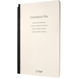 SIGEL Notizheft Conceptum flex, Mindmap, chamois, A5