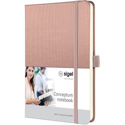 SIGEL Notizbuch Conceptum, Hardcover, rosa, kariert, ca. A5