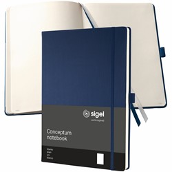 SIGEL Notizbuch Conceptum, ca. A4, Hardcover, blanko, dunkelblau