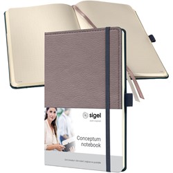 SIGEL Notizbuch Conceptum Casual, Hardcover, taupe, Dot-Lineatur, ca. A5