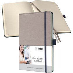 SIGEL Notizbuch Conceptum Casual, Hardcover, beige, Dot-Lineatur, ca. A5