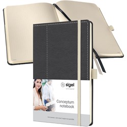 SIGEL Notizbuch Conceptum Casual, Hardcover, grey-white, Dot-Lineatur, ca. A4