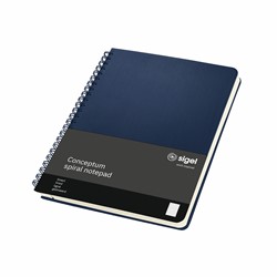 SIGEL Spiralblock Conceptum, A5, Hardcover, liniert, dunkelblau