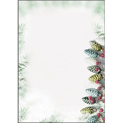 SIGEL Weihnachts-Motiv-Papier, Christmas Garland, 100 Blatt