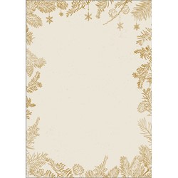 SIGEL Weihnachts-Motiv-Papier, Golden Christmas, 100 Blatt