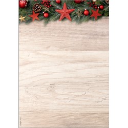 SIGEL Weihnachts-Motiv-Papier, Chalet Style, 100 Blatt