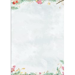 SIGEL Weihnachts-Motiv-Papier, Christmas Magic Watercolor, 25 Blatt