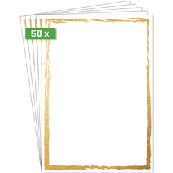 SIGEL Motiv-Papier Golden frame, 200 g