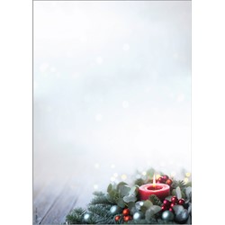 SIGEL Weihnachts-Motiv-Papier, Kerze, 100 Blatt