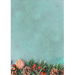 SIGEL Weihnachts-Motiv-Papier, Tannenzweige, 100 Blatt