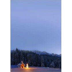 SIGEL Weihnachts-Motiv-Papier, Winterwald, 100 Blatt