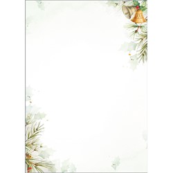 SIGEL Weihnachts-Motiv-Papier, Glocken, 100 Blatt