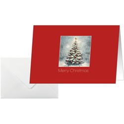 SIGEL Weihnachts-Karten, Christbaum, C6, 25 Karten + 25 Umschläge