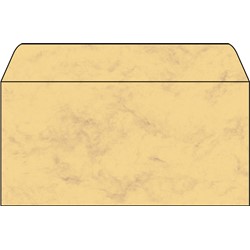 SIGEL Umschlag, DIN lang, Marmor sandbraun, 90g