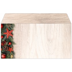 SIGEL Weihnachts-Umschlag, Chalet Style, 50 Stück