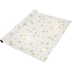 SIGEL Weihnachts-Geschenkpapier, Dancing Stars, mit Golddruck