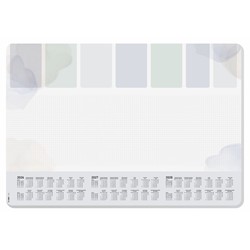 SIGEL Papier-Schreibunterlage, Wochenplan, hellgrau/hellblau/hellgrün, ca. A2