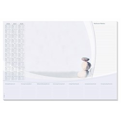 SIGEL Papier-Schreibunterlage, Steine, grau/beige, ca. A2