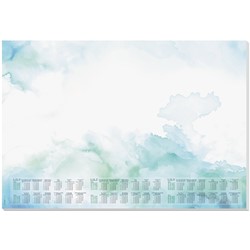 SIGEL Papier-Schreibunterlage, Aquarell, grün/blau, ca. A2