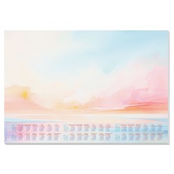 SIGEL Papier-Schreibunterlage Design Magic Sunset, ca. A2, Kalendarium für 3 Jahre, 30 Blatt