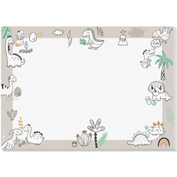 SIGEL Papier-Schreibunterlage "Dinosaurier", A3, 30 Blatt