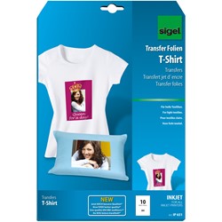 SIGEL Transferfolie (InkJet) für T-Shirts, A4