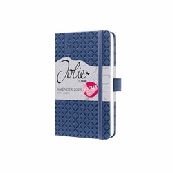 SIGEL Wochenkalender Jolie 2026, ca. A6, blau, Hardcover, mit Stickerbogen