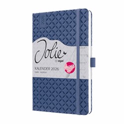 SIGEL Wochenkalender Jolie 2026, ca. A5, blau, Hardcover, mit Stickerbogen