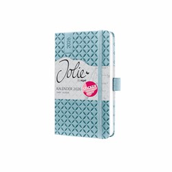 SIGEL Wochenkalender Jolie 2026, ca. A6, hellblau, Hardcover, mit Stickerbogen