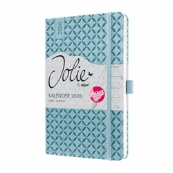 SIGEL Wochenkalender Jolie 2026, ca. A5, hellblau, Hardcover, mit Stickerbogen