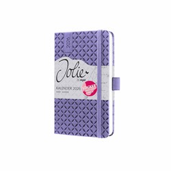 SIGEL Wochenkalender Jolie 2026, ca. A6, lila, Hardcover, mit Stickerbogen