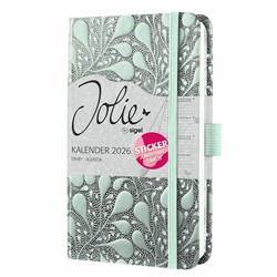 SIGEL Wochenkalender Jolie 2026, ca. A6, Enchanted Nature, Hardcover, mit Stickerbogen