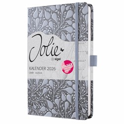 SIGEL Wochenkalender Jolie 2026, ca. A5, Enchanted Sky, Hardcover, mit Stickerbogen
