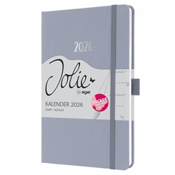 SIGEL Wochenkalender Jolie 2026, ca. A5, light lilac, Hardcover, mit Stickerbogen