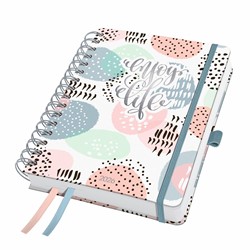 SIGEL Spiral-Kalender Jolie 2026, ca. A5, Rose Inspiration, Hardcover