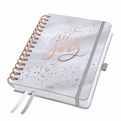 SIGEL Spiral-Kalender Jolie 2026, ca. A5, Glittery Joy, Hardcover
