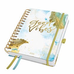 SIGEL Spiral-Kalender Jolie 2026, ca. A5, Good Vibes, Hardcover