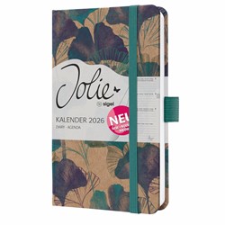 SIGEL Wochenkalender Jolie 2026, ca. A6, Moonlight Ginkgo, Hardcover
