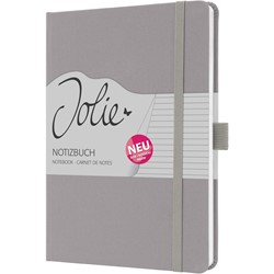 SIGEL Notizbuch Jolie pearl grey, Hardcover, liniert, ca. A5