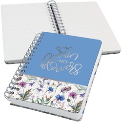 SIGEL Spiral-Notizblock Jolie, Hardcover, Misty Meadows, Dot-Lineatur, ca. A5, 240 Seiten