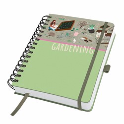 SIGEL Spiral-Notizbuch Jolie, Garden Love, ca. A5, blanko, Hardcover