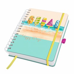 SIGEL Spiral-Notizbuch Jolie, Summer Breeze, ca. A5, dotted, Hardcover