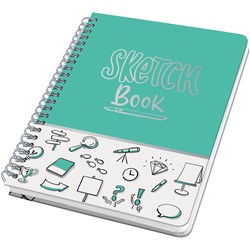 SIGEL Spiral-Notizbuch Jolie Sketch Book, Hardcover, Dot-Lineatur, ca. A5, 120 Seiten