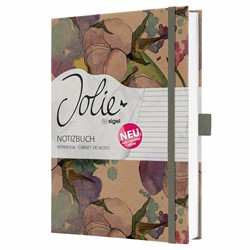 SIGEL Notizbuch Jolie, Pure Cottonflowers, ca. A5, liniert, Hardcover