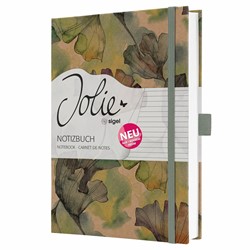 SIGEL Notizbuch Jolie, Pure Ginkgo, ca. A5, liniert, Hardcover